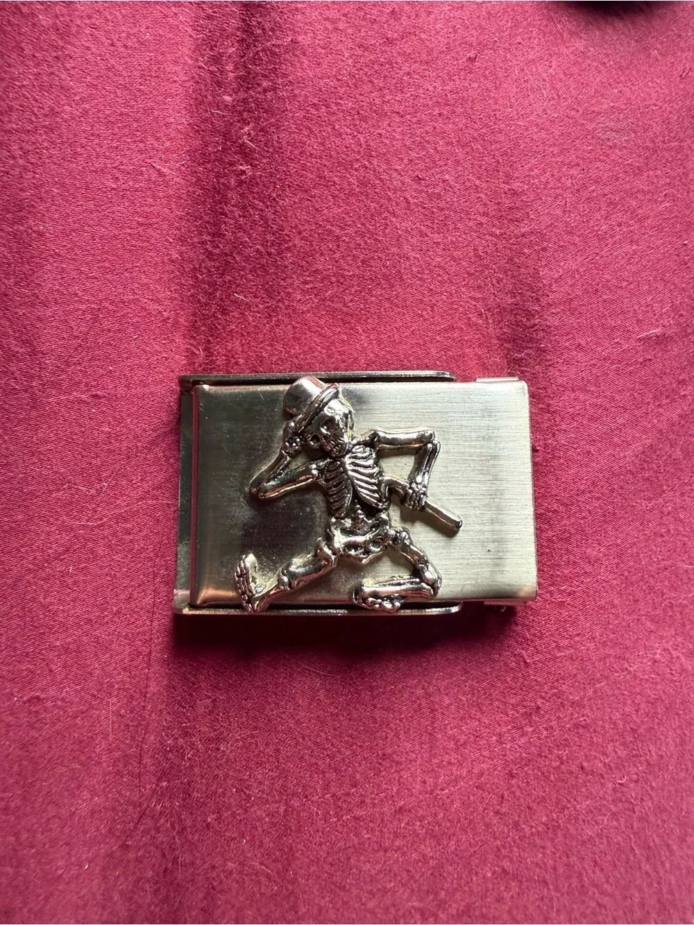 Gold Skeleton Buckle- Men Accessories